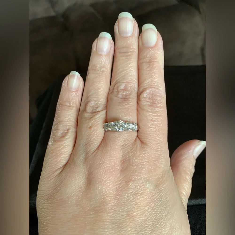 CHARLES WINSTON FOR BELLA LUCE 4.59CTW RHODIUM OVER STERLING SILVER RING - Picture 8 of 14